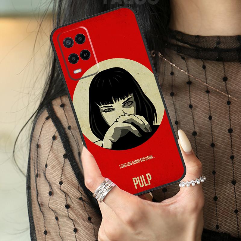 Pulp Fiction Movie Poster Case For Oppo A78 A98 A18 A38 A58 A60 A80 A40 A96 A76 A16 A94 A74 A54 A15 A17 A57 A77 A5 Pro