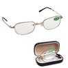 Foldable Metal Full Frame Reading Glasses Case Eyeglass +1.00 To +4.00 1Set