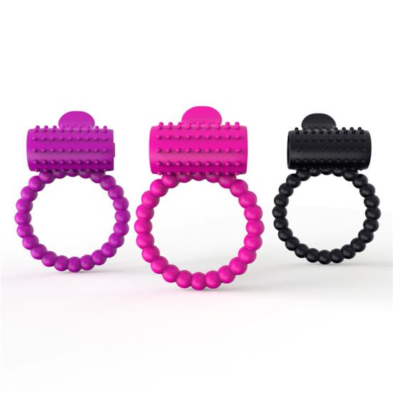 Yousheng Men Cock Ring Ejaculation Delay Vibrate Tongue Design Sexual Stimulation Silicone Men Tentacles Nozzle Penis Ring for Bedroom