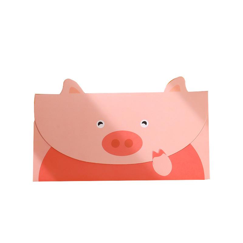 Детская поздравительная открытка с мультяшными животными и конвертом на День благодарения, день рождения или праздник