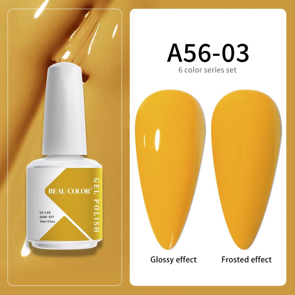 BEAU COLOR 15 мл пастельных цветов гель-лак для ногтей коллекция УФ/светодиодный лак гель для дизайна ногтей для профессионального маникюрного салона