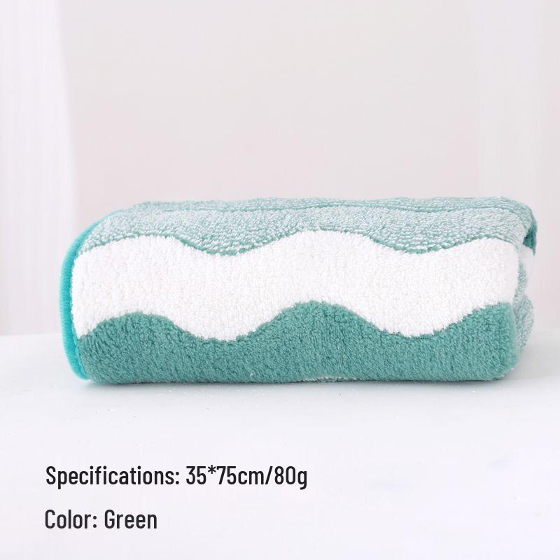 Coral Fleece Absorbent Lint-Free Face Towel, Thick & Soft for Household Use