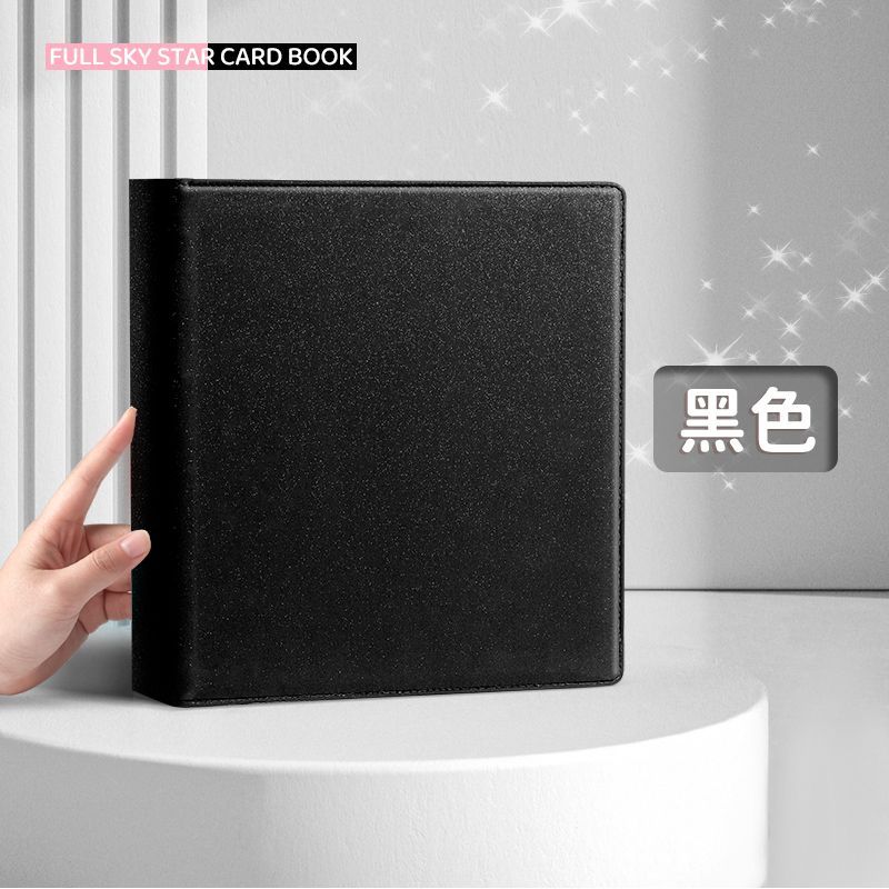 Sunwood Искрящийся PU Папка-регистратор A4/A5 Kpop Коллекционный альбом для фотокарточек Большой держатель для карт Макарон PU Кожаный Альбом для фото айдолов