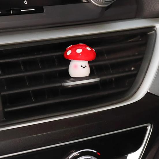 7 шт. грибовидный автомобильный приборный щиток, зеркало заднего вида, фигурка гриба, украшение для автомобиля, милые аксессуары для салона автомобиля