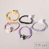84x84 Vivid Character Hair Tie 5p Set, a Popular Character In Korea