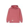 Li Ning Sports Trend Series Solid Color Loose Fit Hooded Pullover Long Sleeve Sweatshirt Unisex Sweatshirt Quartz-Red AWDS067-3