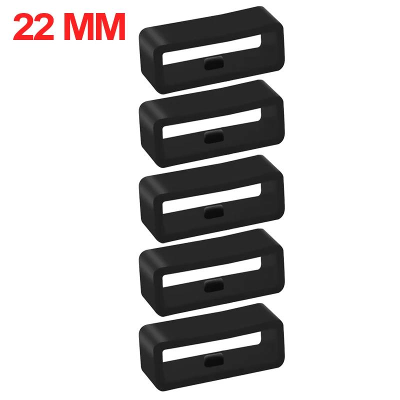 22MM 25MM 29MM Watchband Fixed Ring For Garmin Fenix 7 6 5 935 945x Smartwatch Accessories Watch Strap Silicone Rubber Loop 3