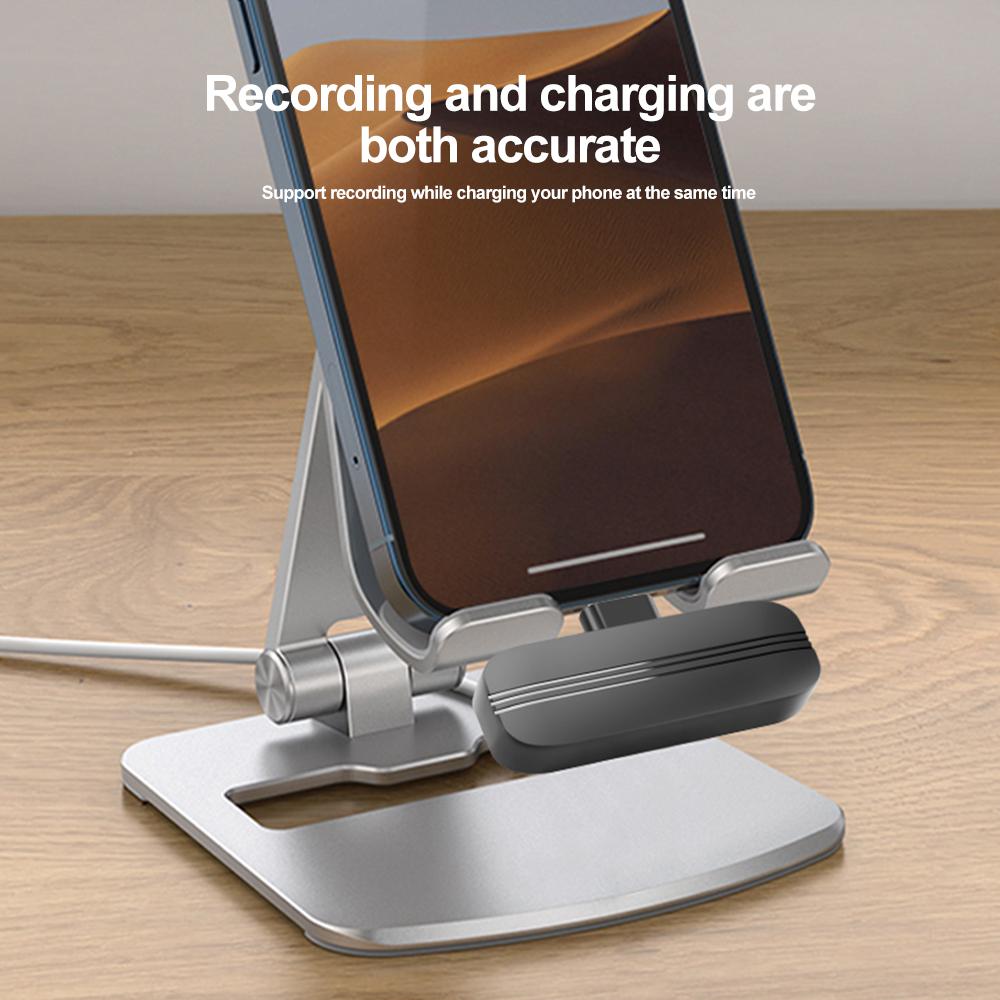 Wireless Lavalier Microphone Audio Video Recording Mini Mic For iPhone Android Laptop Live Gaming Mobile Phone Microphone