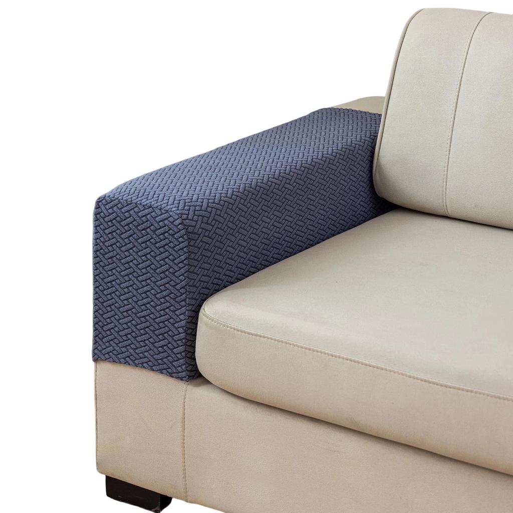 Новые чехлы на подлокотники дивана Простые эластичные чехлы на подлокотники дивана в клетку Противоскользящие Защита мебели от загрязнений Съемные чехлы для кресла