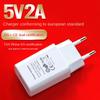 EU Plug 5V 2A Single USB Universal Mobile Phone Chargers Travel Power Charger Adapter GS/CE Charger for Samsung Iphone Xiaomi