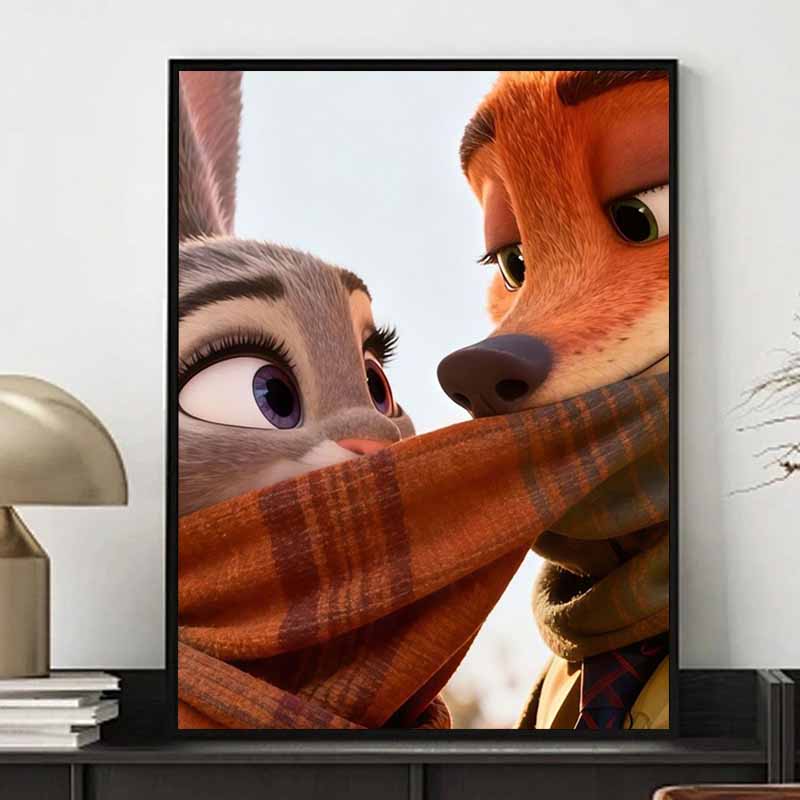 Disney Алмазная живопись 5D Джуди Ник Свадебное Селфи Мультфильм Фильм Вышивка крестом Ручная работа Подарок Декор для дома