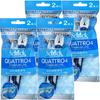 Одноразовые бритвы Schick Quattro 4 Titanium Light, 2 бритвы в упаковке x 4 упаковки, Для мужчин,