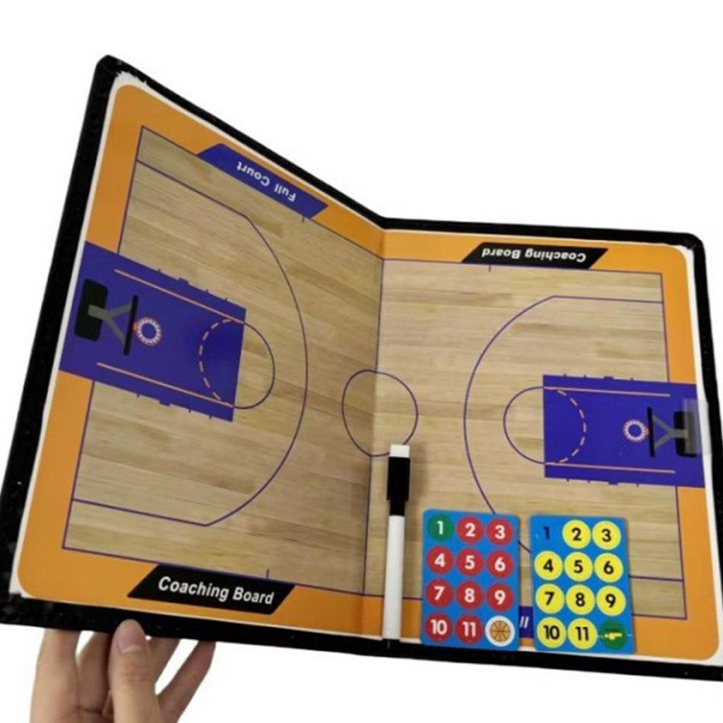 1pcs Football/basketball Tactical Board, Basketball/football Training Tactical Board, Foldable, Writable, Erasable