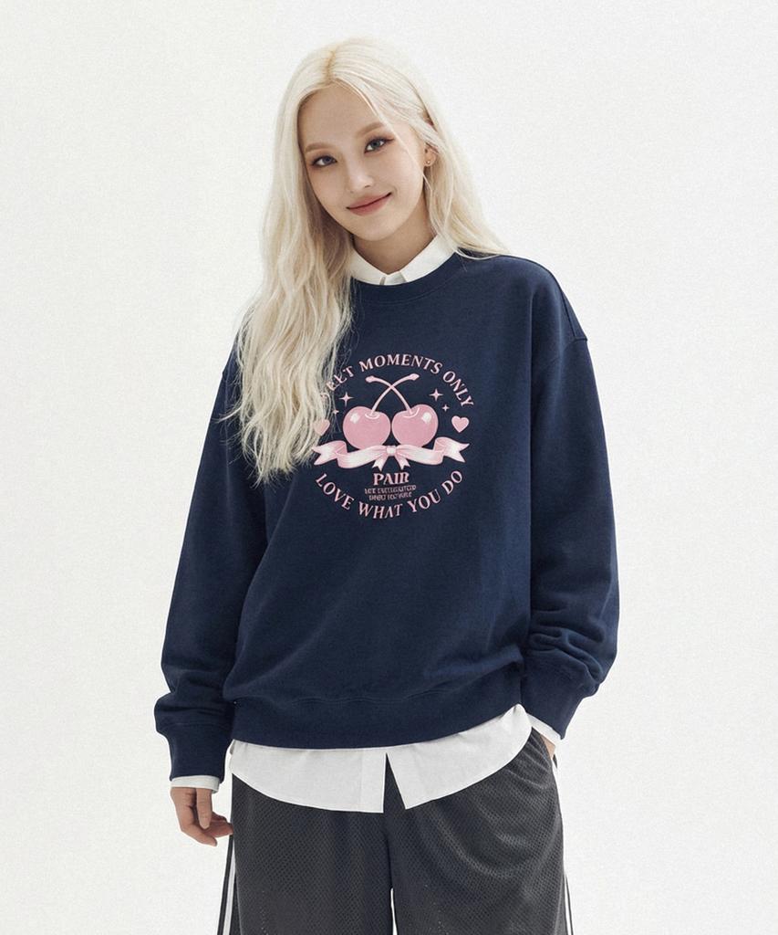 WILDROCK Cherry Pear Oversized Sweatshirt_9 Col (B Type)