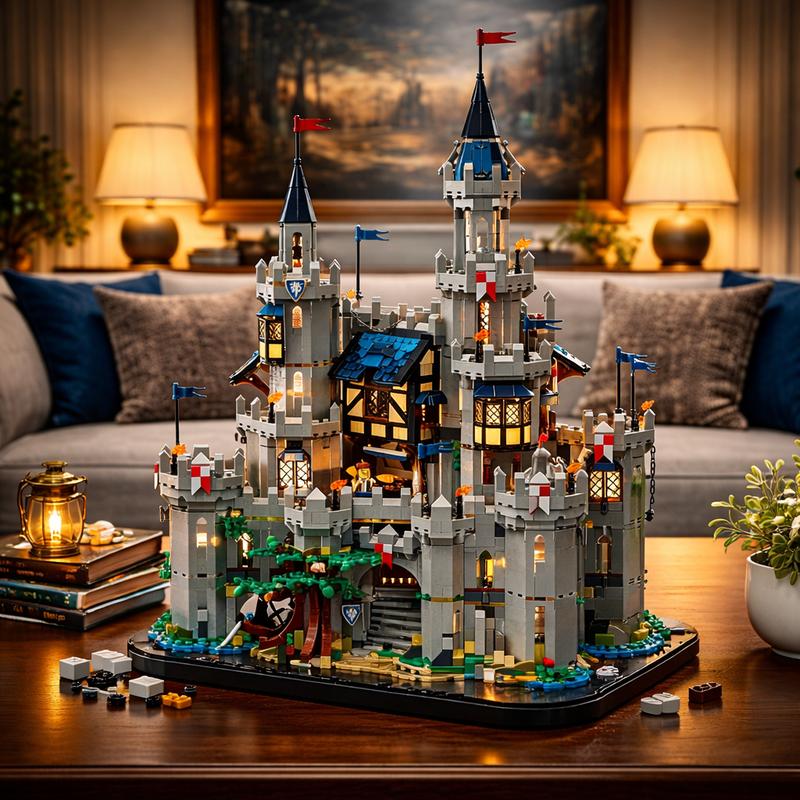 3143pcs MOC Medieval Horse Knight Bastion Castle Model Building Blocks Christmas Gift Architecture Toys Creative Idea Education