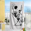 Football Messi Customized Name Beach Towel Soft Durable Quick-Dry Ideal for Travel Outdoor Swim Pool Yoga Surf Camping Hiking Gym Gift Holiday