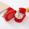 Children's Socks Non-slip Toddler Socks Kids Socks Cartoon Christmas Style Socks for Boys and Girls