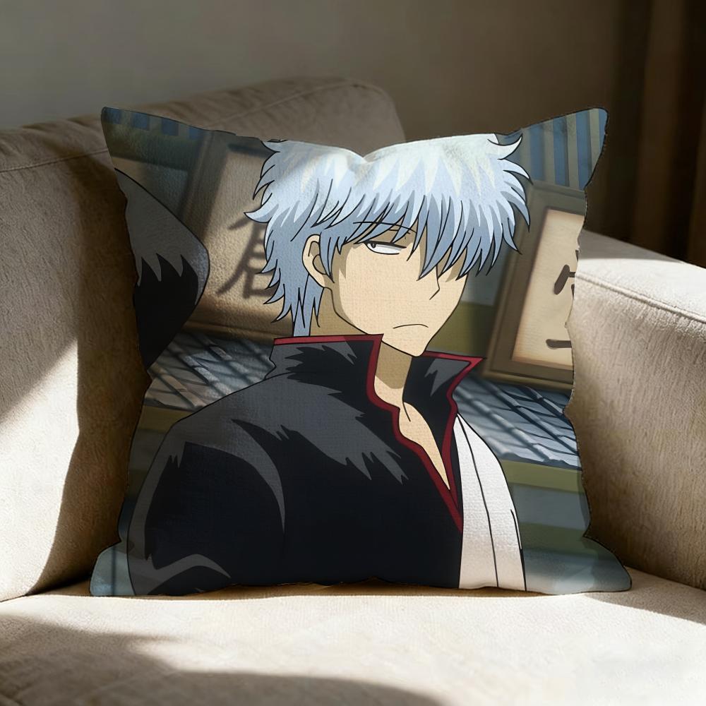 Ggintama Anime Pillow Case Pillowcase Doublesided Printed Sofa Cushion Bedroom Headboard Pillow