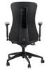 Swivel chair with extendable seat KENTON BLACK