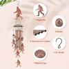 Big Foot Wind Chimes for Outside Metal Windchime Decoration for Home Garden Patio Yard Decor Sasquatch Gifts for Women Dad Grandpa