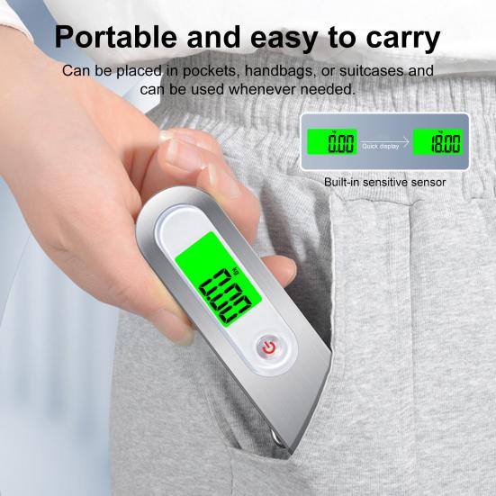 Yousheng 50 кг Портативные электронные весы с подвесным крючком, ЖК-дисплеем, перезаряжаемые, ручные, для путешествий, чемодана, багажа, цифровые весы, весы