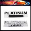 3D Стайлинг автомобиля PLATINUM VVEL DIG для капота, крыла, багажника, задней крышки, шильдик, наклейка, эмблема, значок