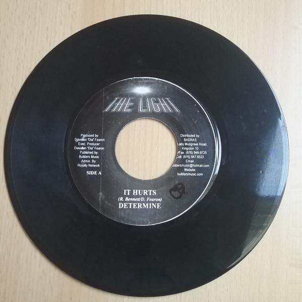 7inch Record DETERMINE, LYMIE MURRY - It Hurts NONE The Light Jamaica Reggae, Ska & Dub Used