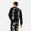Evisu FW23 Кумадори Дарума Большой M Принт Лого Круглый вырез Пуловер С длинным рукавом Толстовка Мужская толстовка Черный 2EAHTM3SW1080RXCT