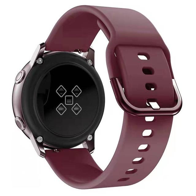 Силиконовый ремешок для Samsung Active 2/Amazfit Bip/Huawei Watch 3/GT2 Спортивный мягкий браслет для 20-мм ремешка Galaxy Watch 4