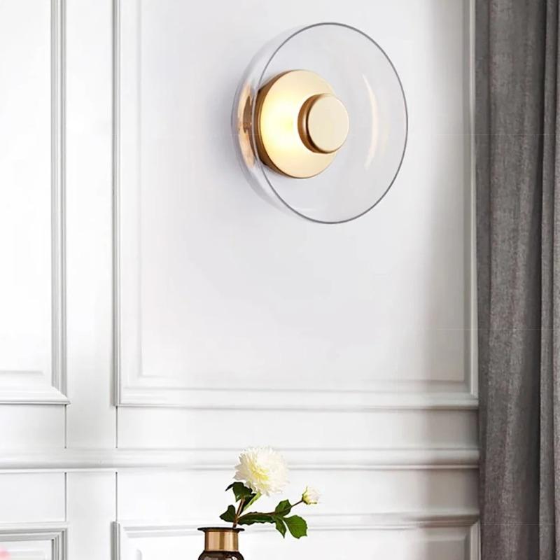 Светодиодный современный стеклянный настенный светильник, креативные потолочные светильники для спальни, прикроватной тумбочки, гостиной, столовой, декоративных светильников для дома, дома