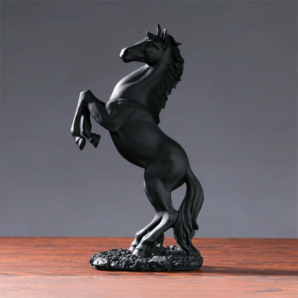 Elegant Victory Horse Statue Realistic Resin Horse Sculpture Standing European Style Horse Figurine