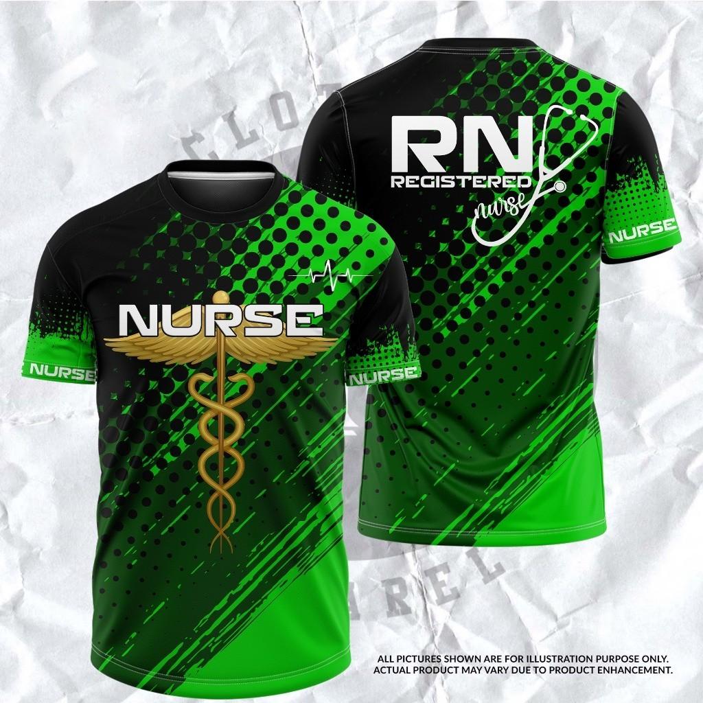 Рубашка Nurse Jersey Dryfit - полностью сублимированная рубашка, мужская и женская униформа
