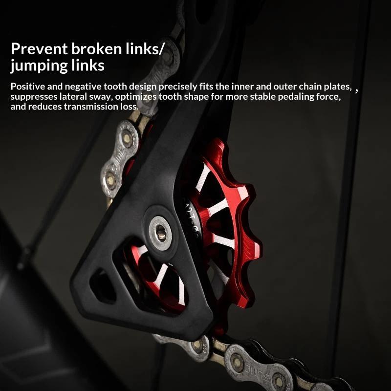 12-скоростной задний переключатель для шоссейного велосипеда, керамический подшипник, ролик, широкие/узкие зубья, велосипедный направляющий ролик