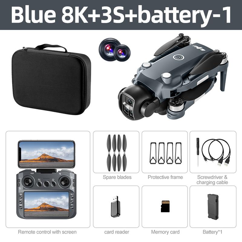 NEW V988 Drone 8K HD Dual Camera 4K Professional Remote Control with Screen 5G WIFI Brushless Motor Foldable Quadcopter GPS