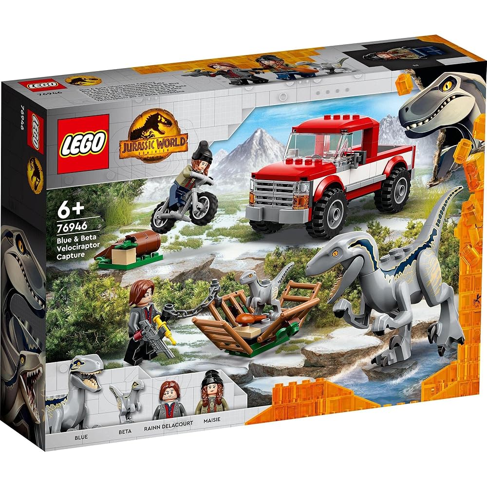 LEGO Игровой набор «Мир Юрского периода» с фигурками велоцирапторов Синего и Беты для детей от 6 до 9 лет