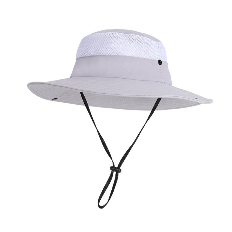 Summer Outdoor Sunscreen Hat Men's Mountaineering Fishing Big Eaves Sun Hat Quick-drying Waterproof Breathable Versatile Bucket Hat