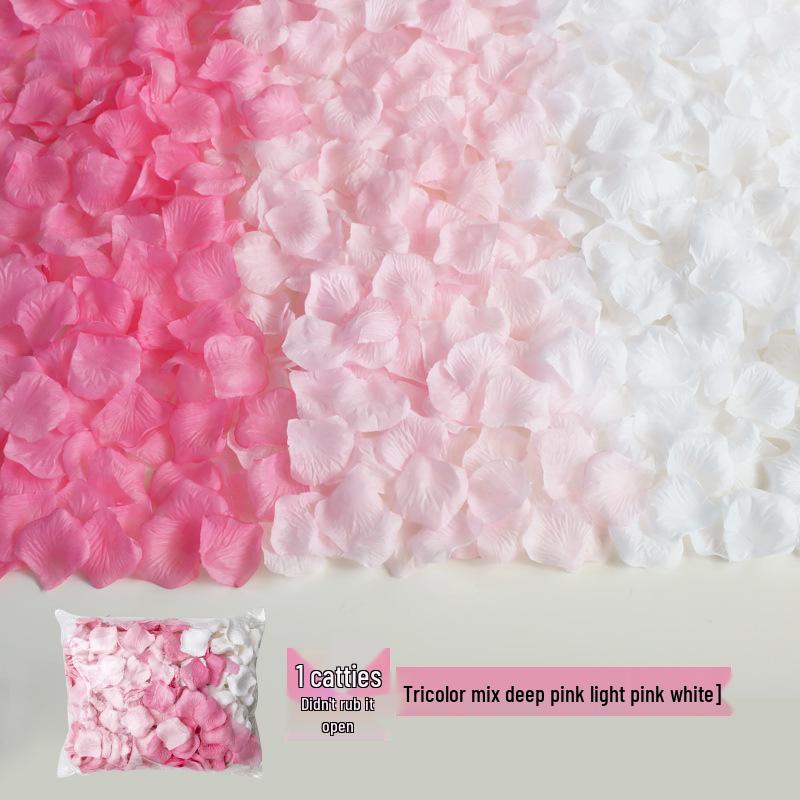 Романтический Свадебный Декор для Помолвки: Искусственные лепестки красной розы