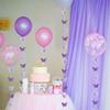 BEISHIDA 5Pcs Purple Lavender Butterfly Paper Garland Hanging Decorative Banner for Halloween Home Ceiling Decor Birthday Party Baby Shower Wedding