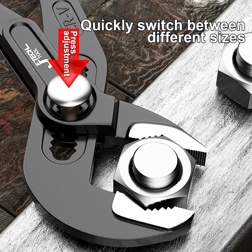 Многофункциональные сантехнические клещи с большим раскрытием 100 мм, клещи для водяных насосов, клещи для хомутов водопроводных труб, трубный ключ