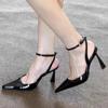 Shoes for Women 2025 Fashion Summer Pointed Toe High Heels Sexy Ankle Strap Evening Party Sandal Sweet with Ankle Buckle Strap