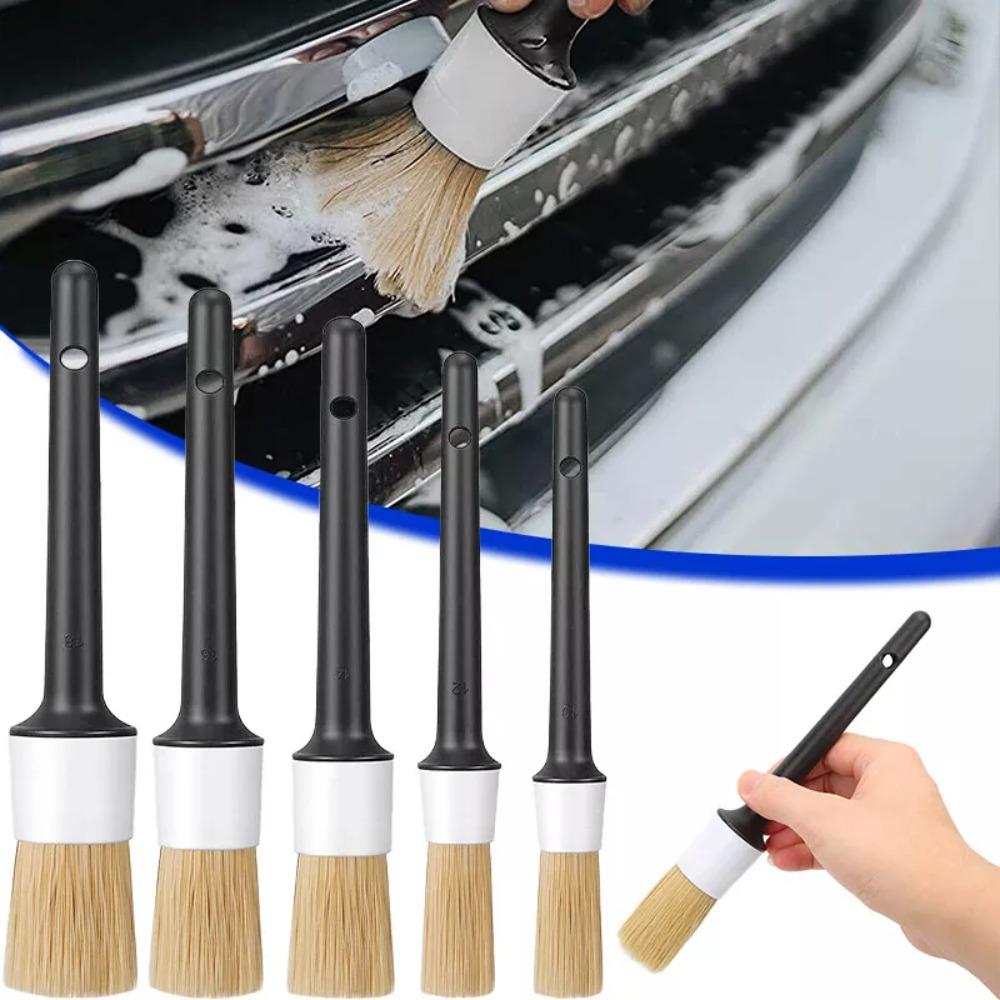 Portable Car Cleaning Brush Multifunctional Dusting Cleaning Supplies Detailing Brush Set Car Detailing Brush Set