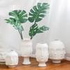 Керамическая ваза Creative Face Floreros Decorativos Moderno Vase Decoration Home Living Room White Flower Vase