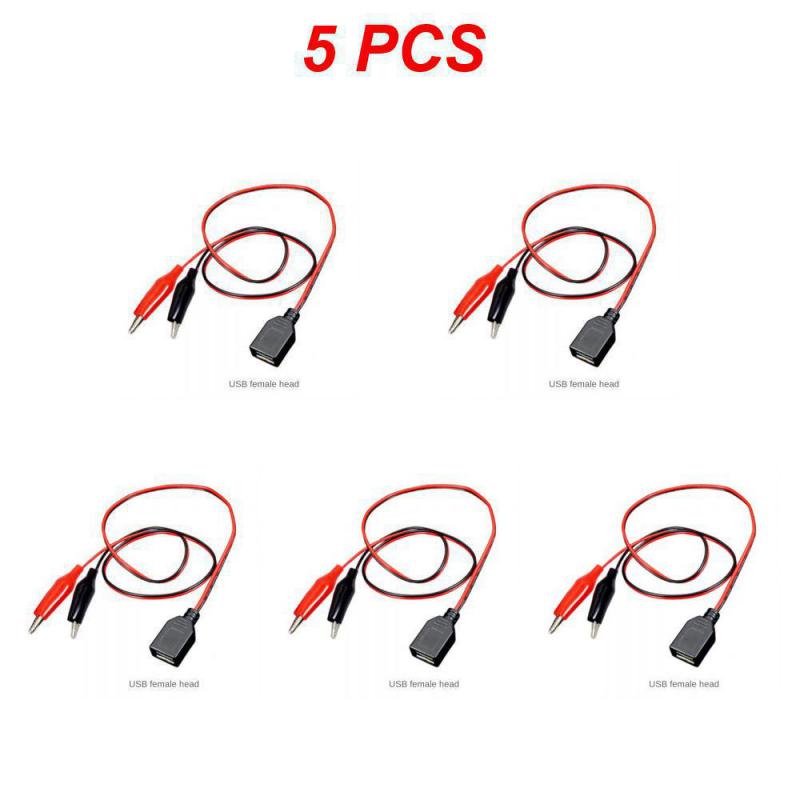 1~10 шт. зажимы типа «крокодил» для тестового кабеля USB-штекера, соединительный провод для аккумулятора, двойной щуп 24 мм, зажим типа «крокодил» для измерения мультиметром