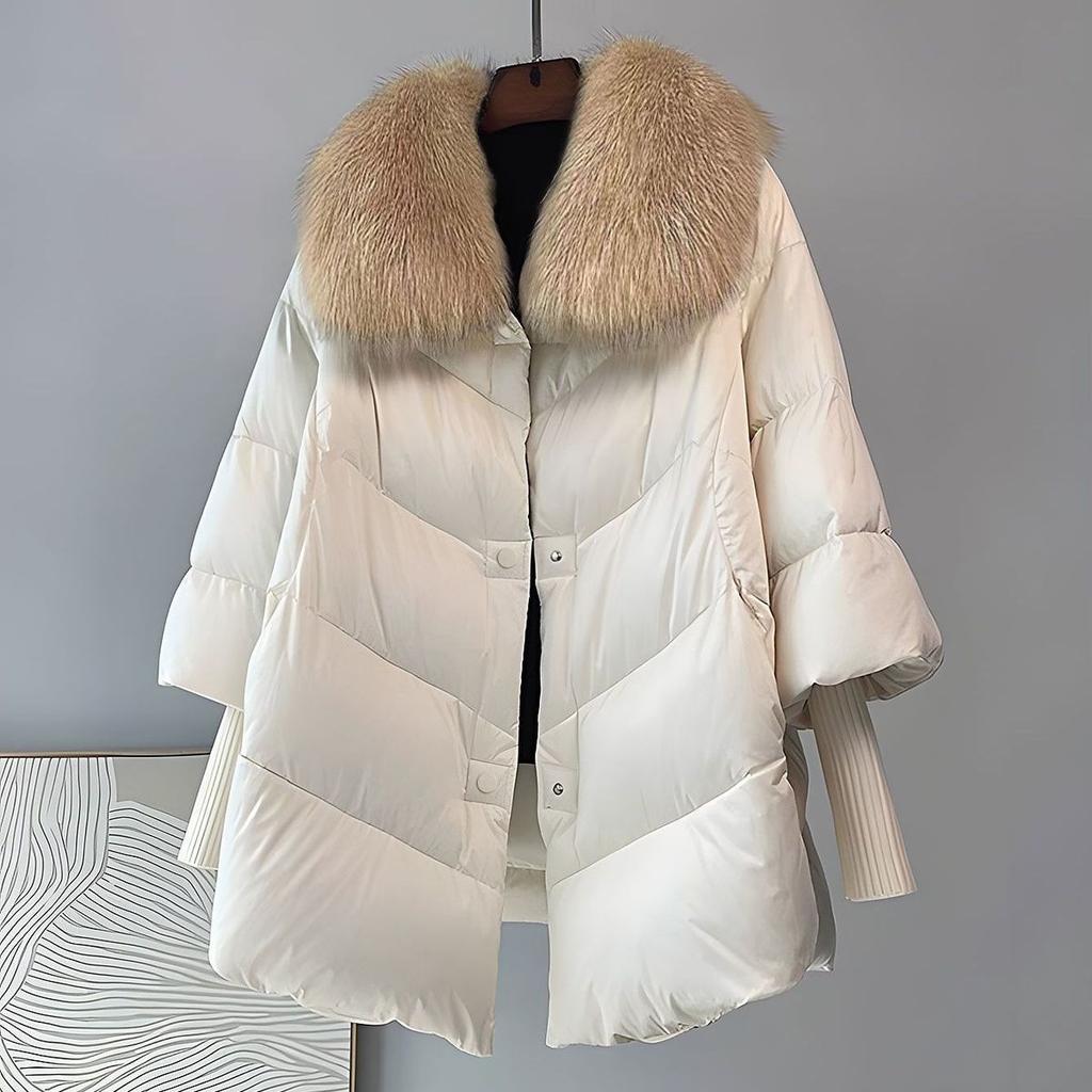 Зимняя парка Высококачественная Толстая Теплая Пуховая Хлопковая Куртка Женская Модная с Длинным Рукавом Стеганая Одежда Женское Свободное Пальто