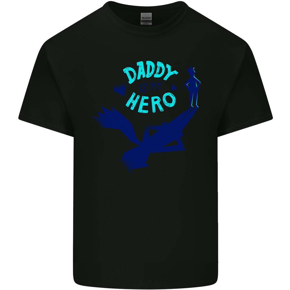 Daddy is My Superhero Funny Fathers Day Mens Light Cotton T-Shirt Unisex T-Shirt