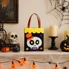 Holiday Photo Props Halloween Candy Bag, Cute Pumpkin Ghost Tote for Kids, Spooky Stiff Material Pouches Cartoon Pattern Treat Bag Party, Trick