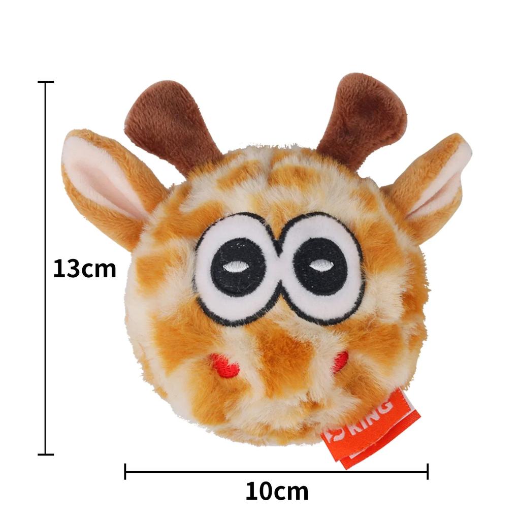 1PC Pets Monster Plush Toys Squeaky Dog Chew Balls 2 In1 Funny Puppy Ball Electronic Toy For Puppy Entertainment Intelligence