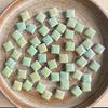 100g Mixed Metallic Gloss Colors Ceramic Mosaic Tiles Square Craft Tiny Mosaic Tiles Bulk for Craft DIY Hobbies Art 917