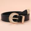 Ladies Belt Dot Diamond Gold Buckle Atmospheric Jeans Decorative Belt