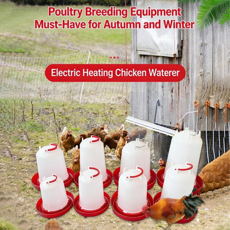 Efficient Electric Heated Waterer for Livestock with Safety Mechanisms Water Dispenser Feeder for Poultry Duck Chicken